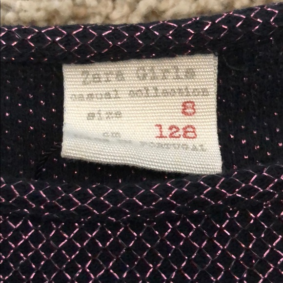 Zara sparkly purple/black wide top - Picture 2 of 2